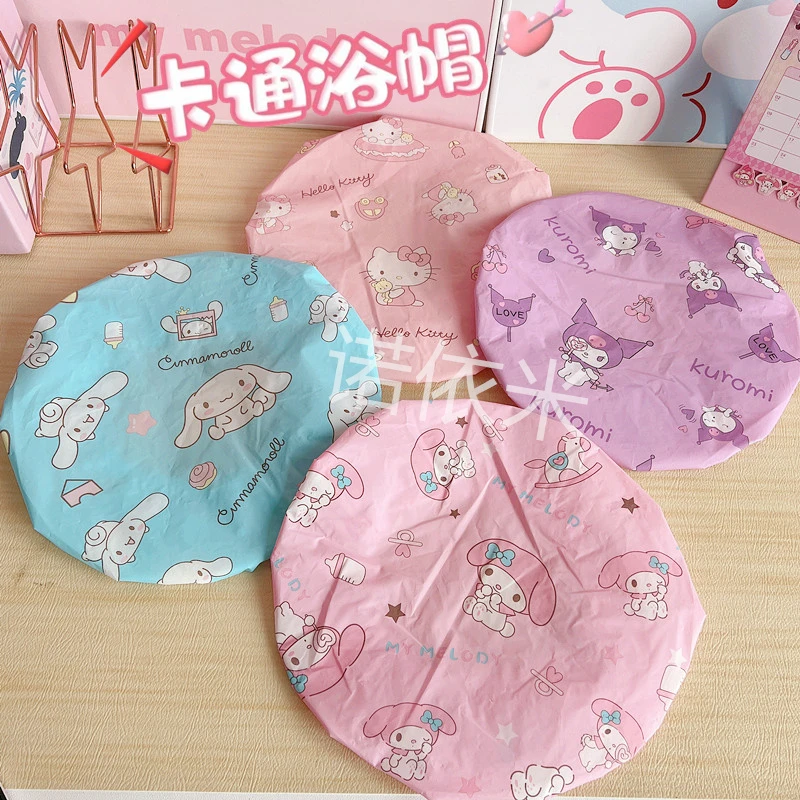 卡通成人防水浴帽弹力松紧带护理美发防油烟沐浴套头帽儿童洗澡帽
