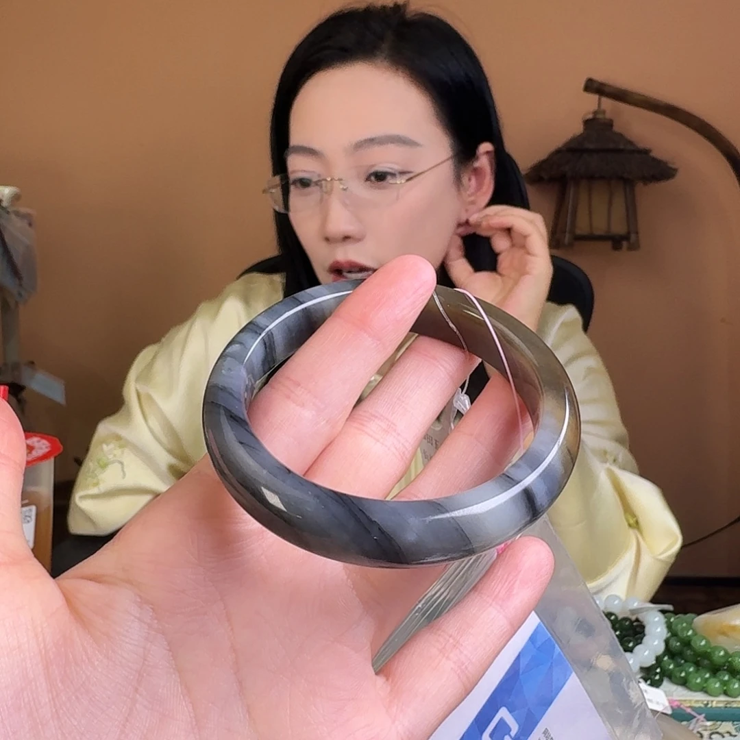 和田玉未镶嵌手链56.4