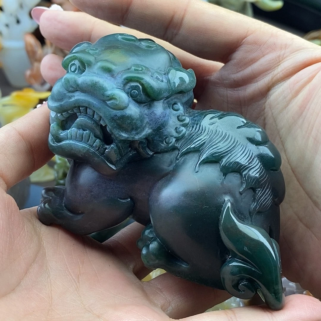 龙***涛石英质玉未镶嵌手饰摆件