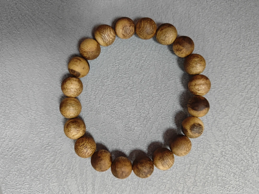 沉香沉水浮虎斑棋花珠10单圈多样性发一