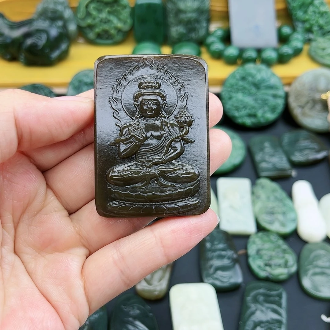 和田玉未镶嵌颈饰强*