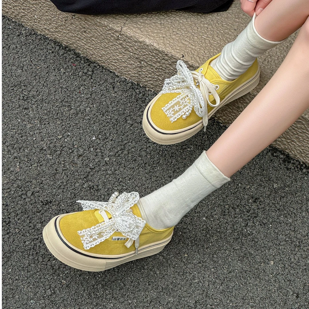 捕梦少女~真皮蕾丝带芭蕾休闲阿甘鞋女德训鞋21165
