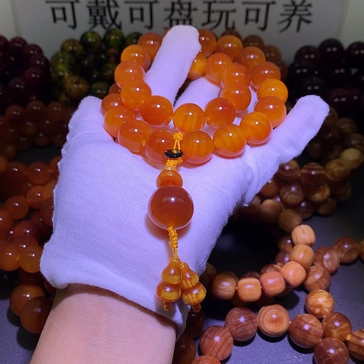 手串/手链松木（琥珀木）1.6 手持包浆高货