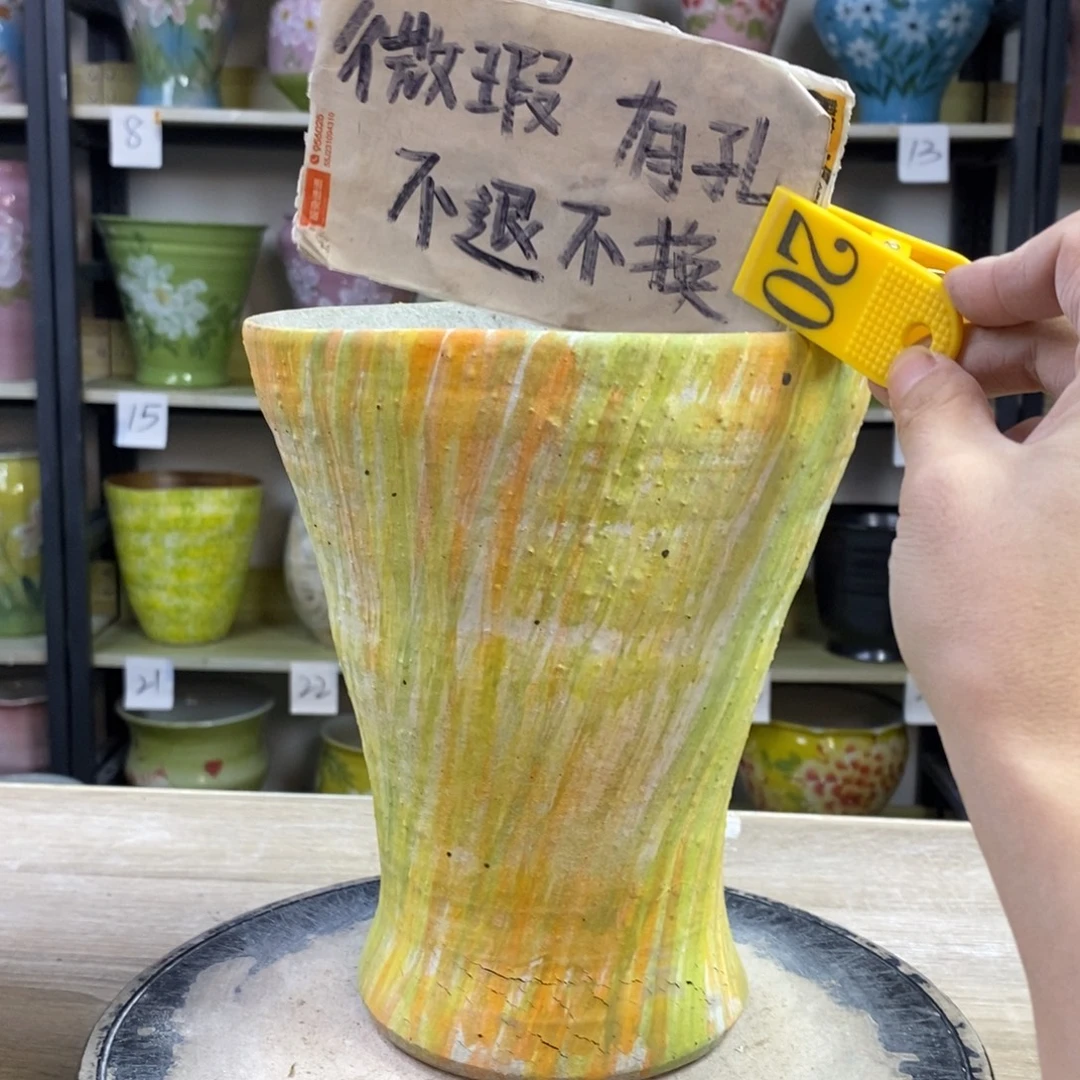 景德镇手工手绘陶瓷花盆