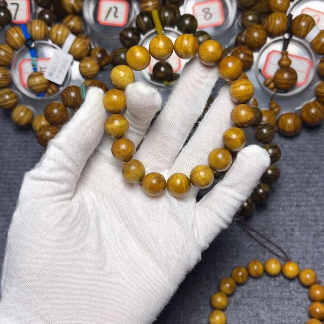 楠木（金丝楠）手串/手链黄金底1.2水波29