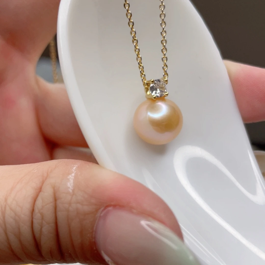 淡水珍珠未镶嵌吊坠(赠链)