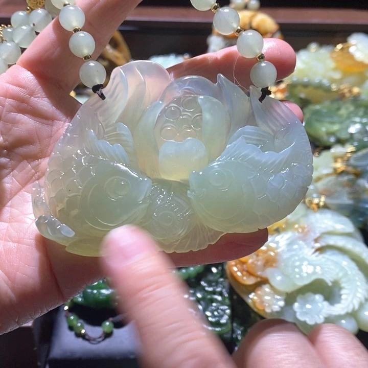 岫玉毛衣链未镶嵌