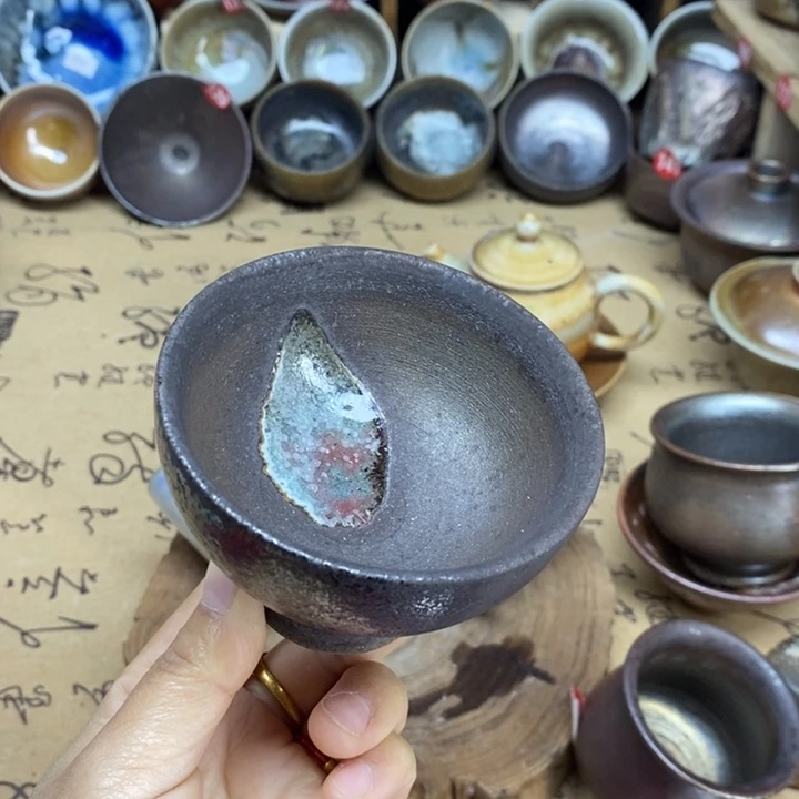 杯子陶全手工柴烧精品茶杯