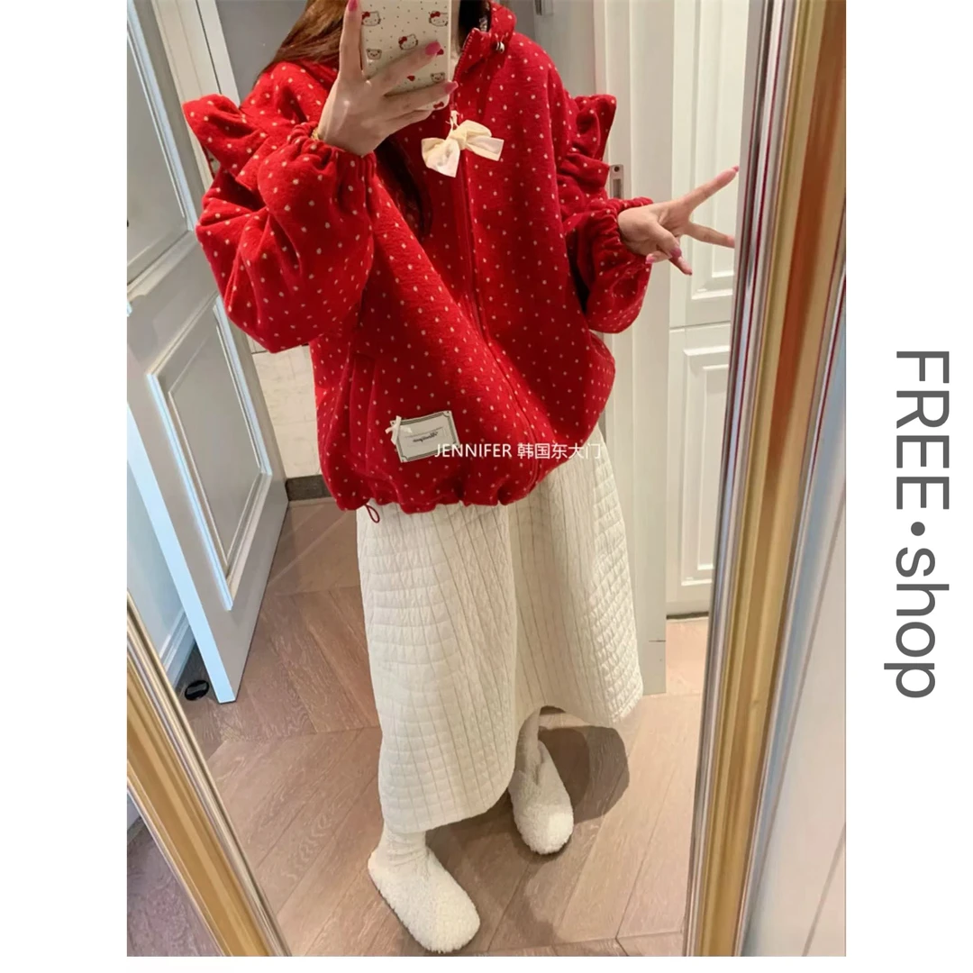 555#【编码701～800】2025韩国东大门新款甜美可爱休闲宽松卫衣外套