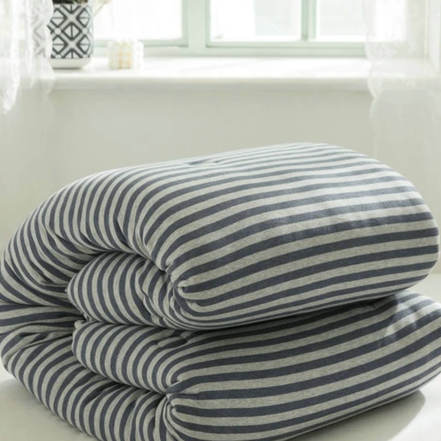 日式天竺棉被子冬被双人棉加厚保暖四季通用棉被褥太空春秋被