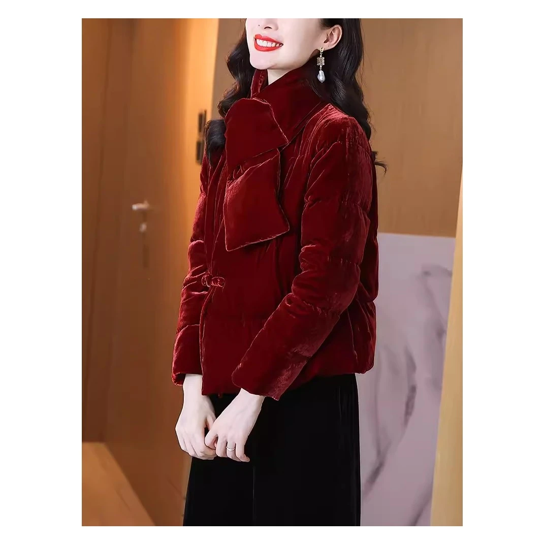 【断码清仓鸭DY2002】樱美嘉高定设计款秋冬时尚羽绒服气质中式上衣