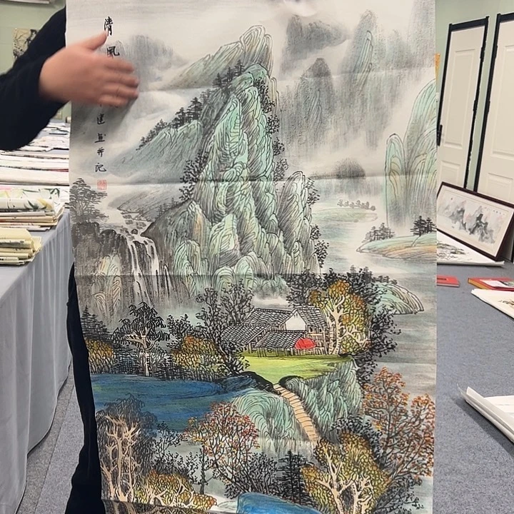 国画我们一起加油努力