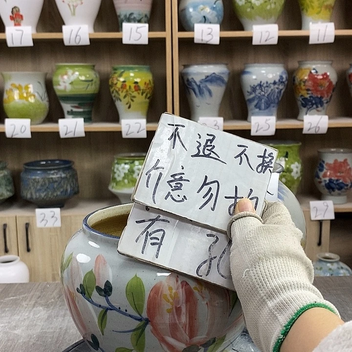 缸5xc景德镇陶瓷花盆