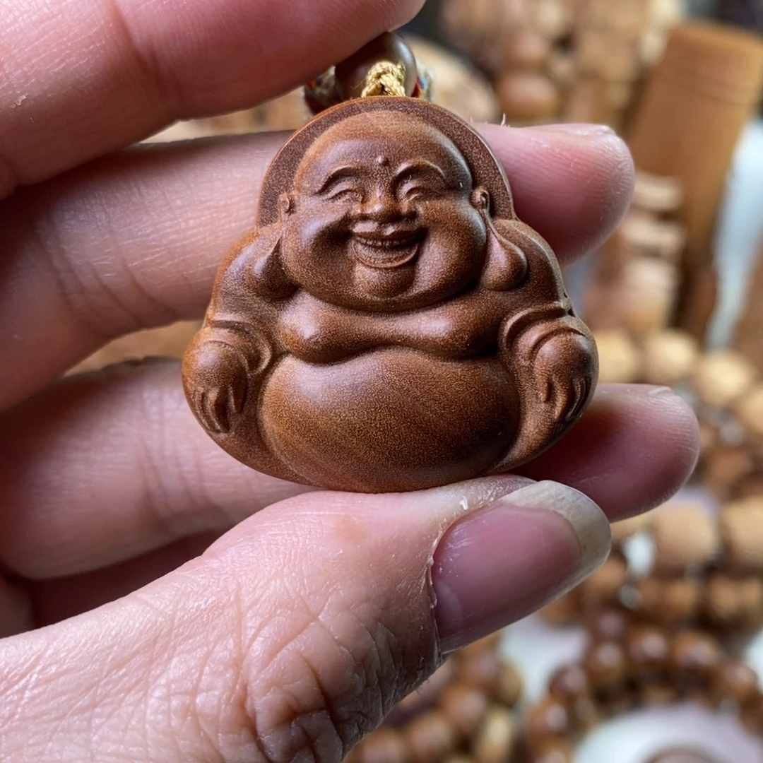 檀香木手串/手链笑佛
