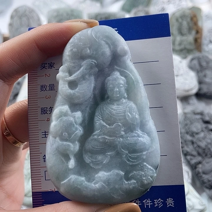 定制翡翠未镶嵌吊坠