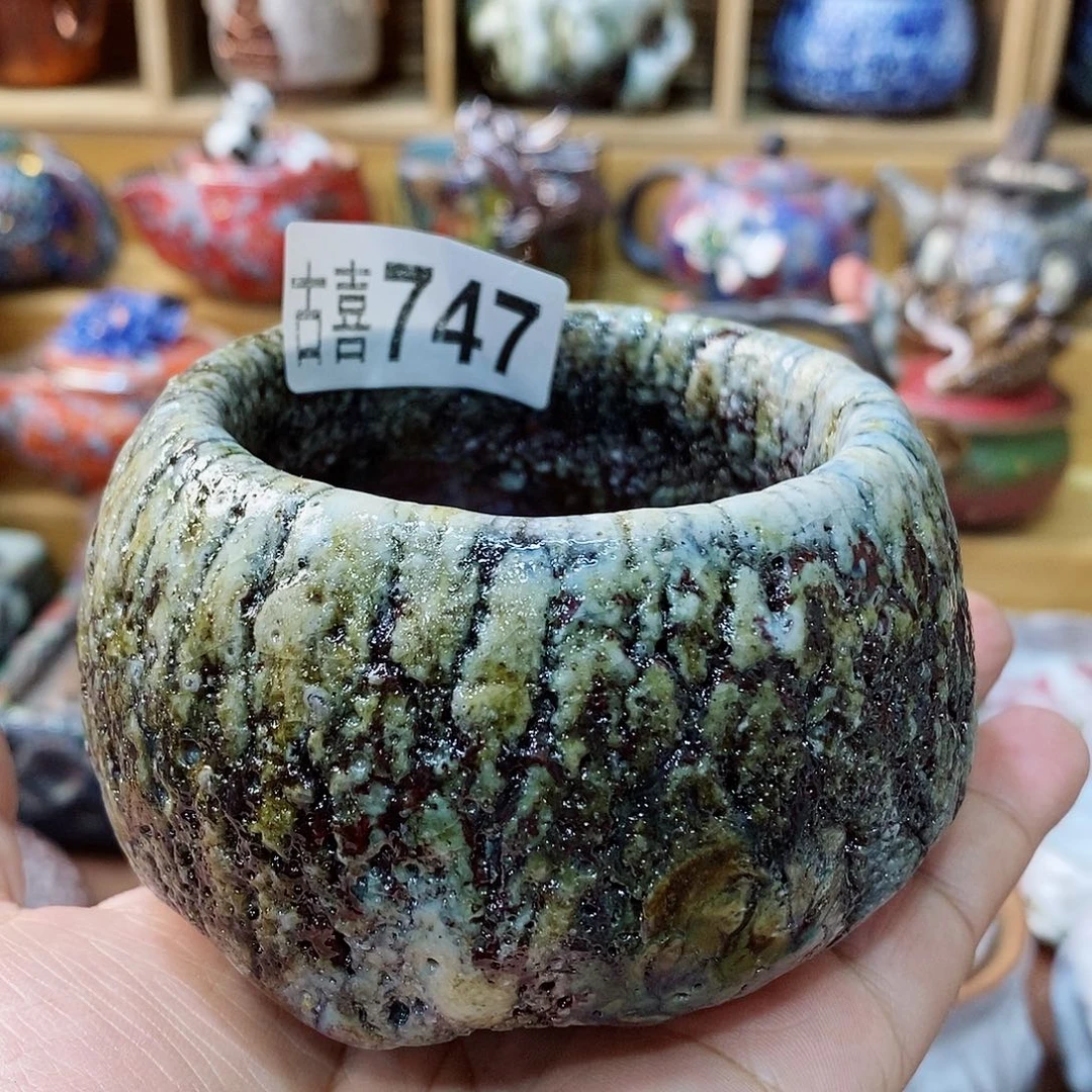 粗陶志野柴烧茶器