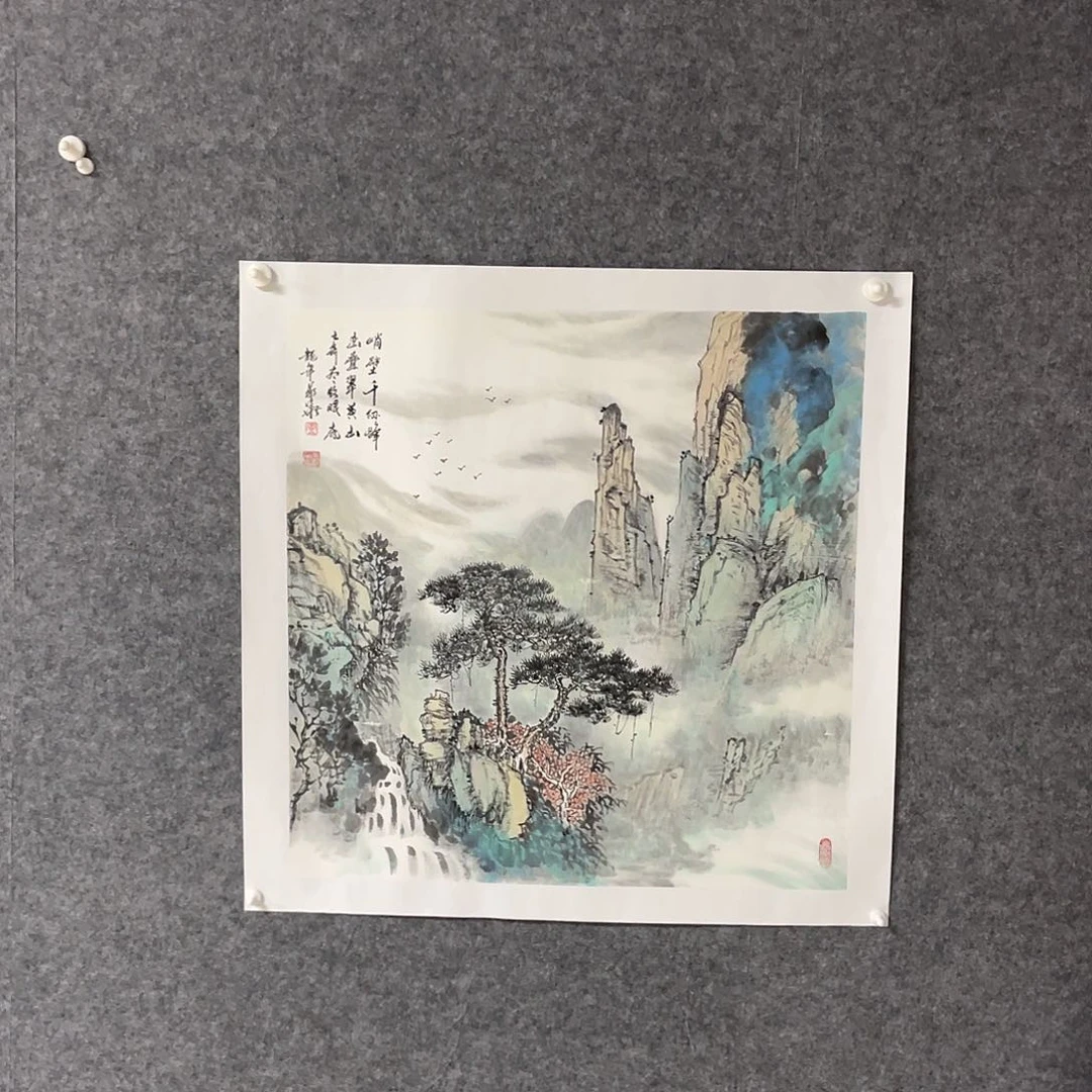 国画四尺斗方画芯 捡漏