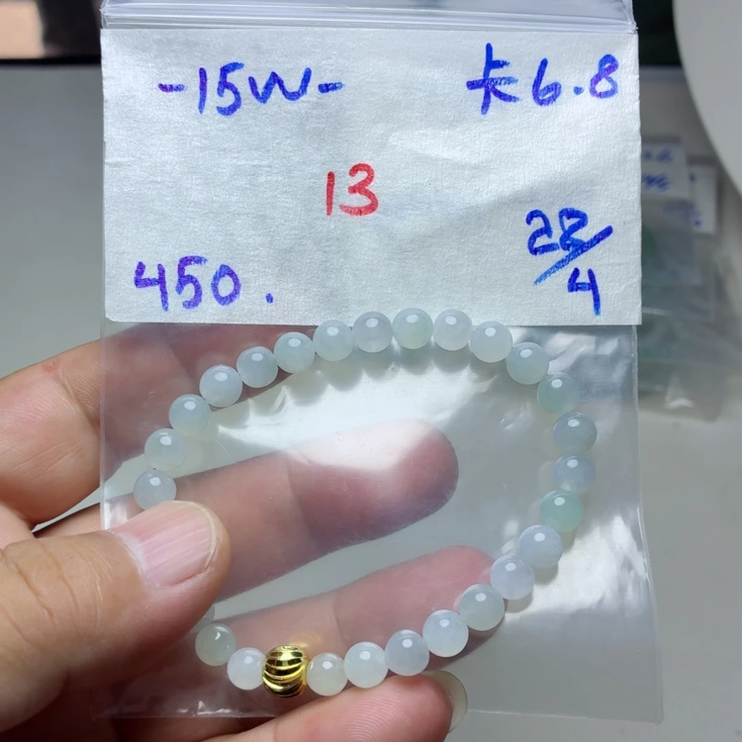 定制翡翠未镶嵌翡翠珠链