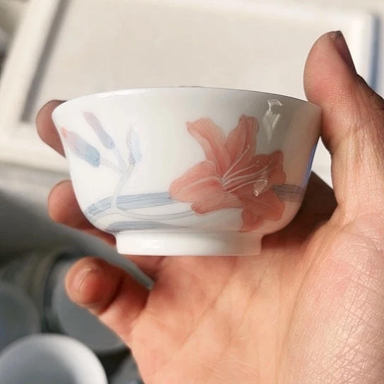 盘小杯一个陶瓷陶瓷