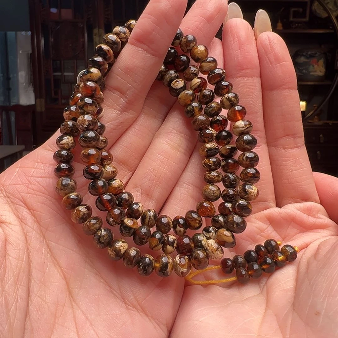 琥珀裸石未镶嵌抚顺琥珀20503。6mm