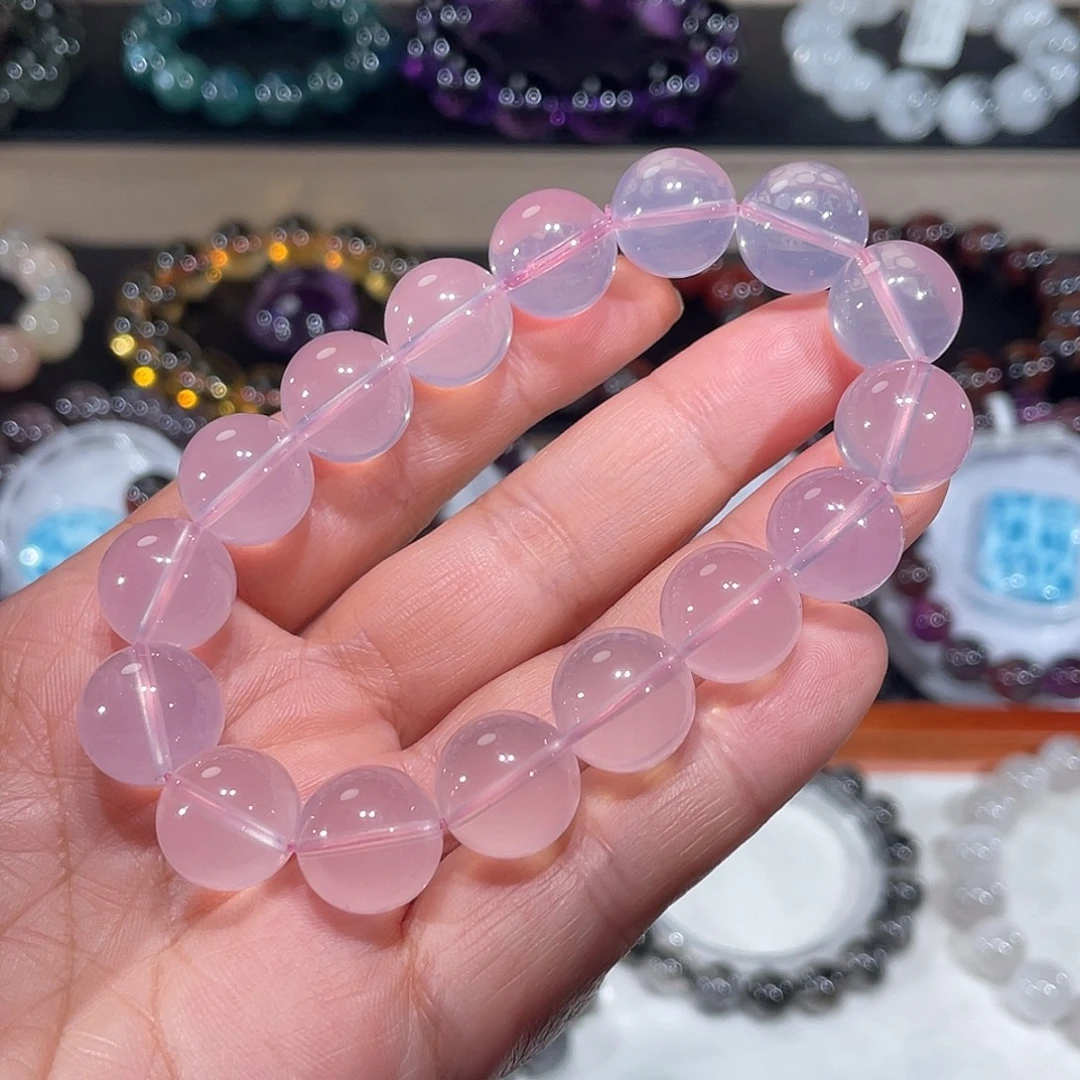 未镶嵌手链水晶粉晶手链