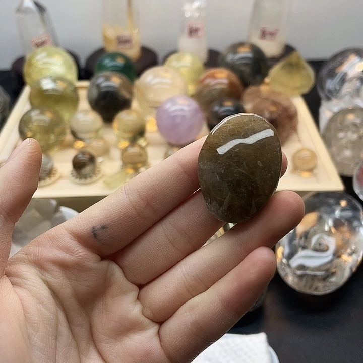 发晶珠宝半成品未镶嵌459水晶