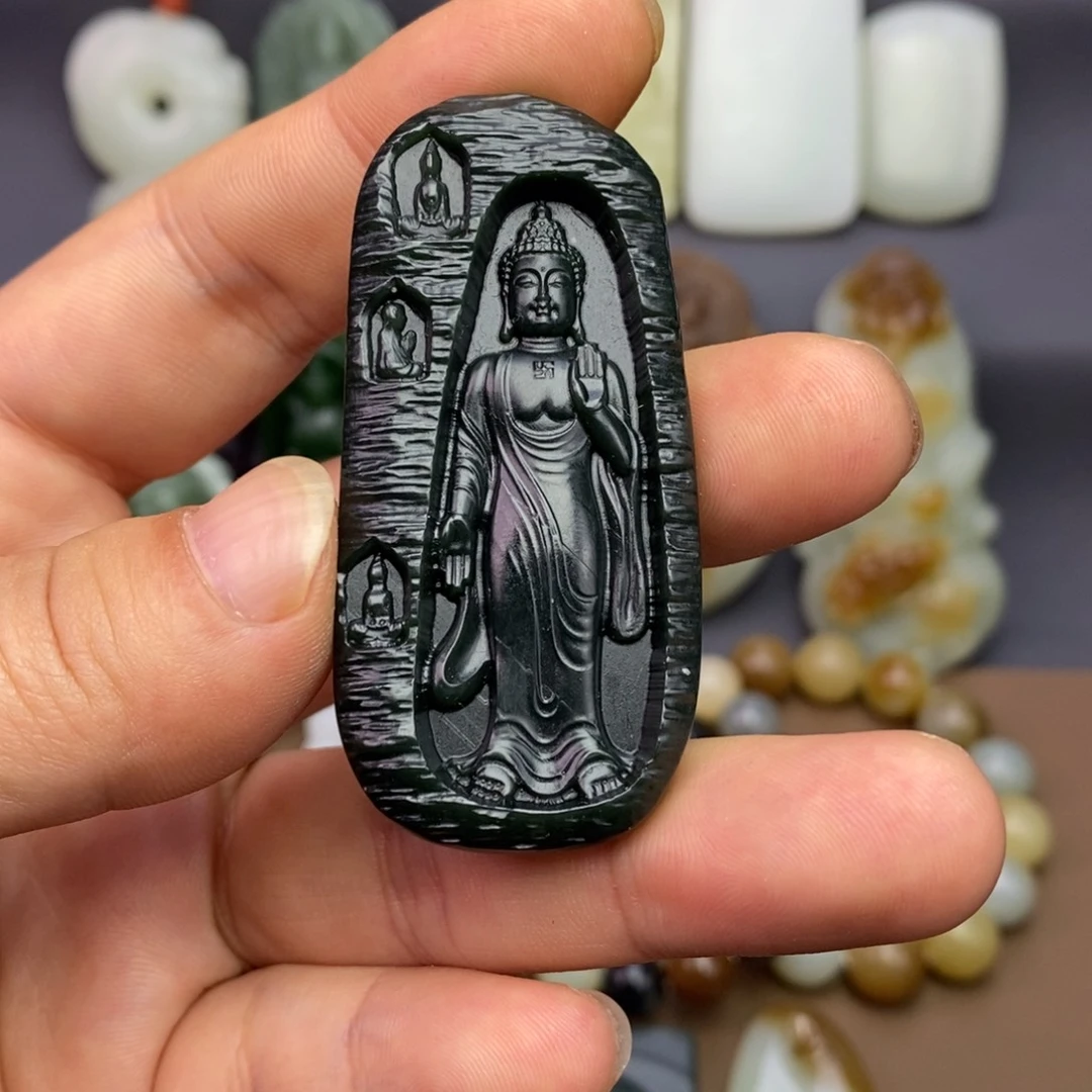 和田玉未镶嵌颈饰