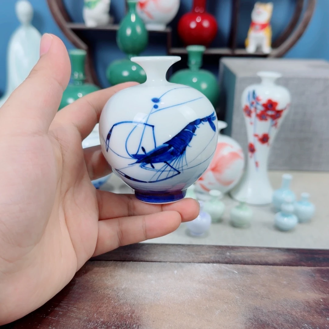陶瓷手工小花器摆件