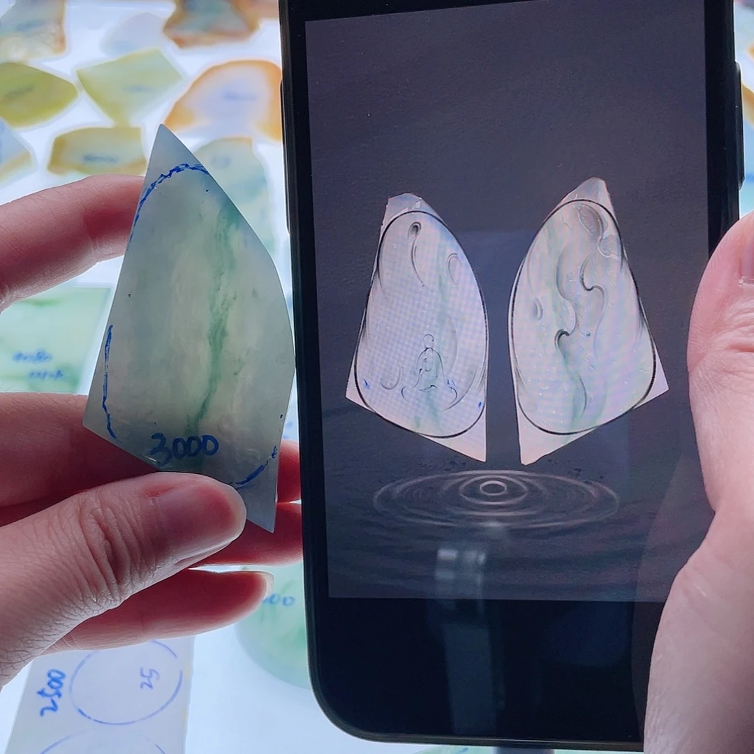 定制翡翠未镶嵌天然翡翠包工