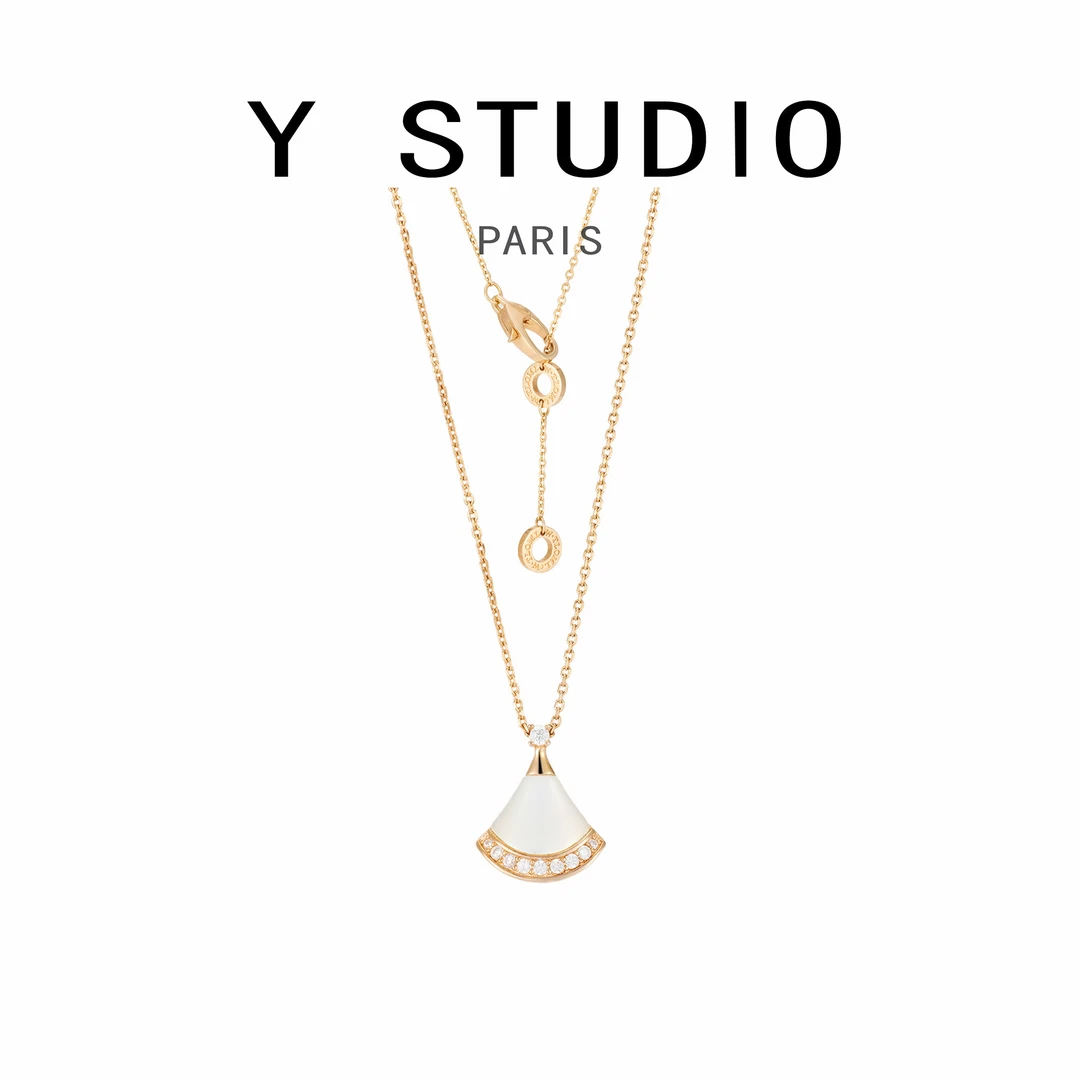 坠链均925银 【大妮专属】边钻裙子项链HTZ0042