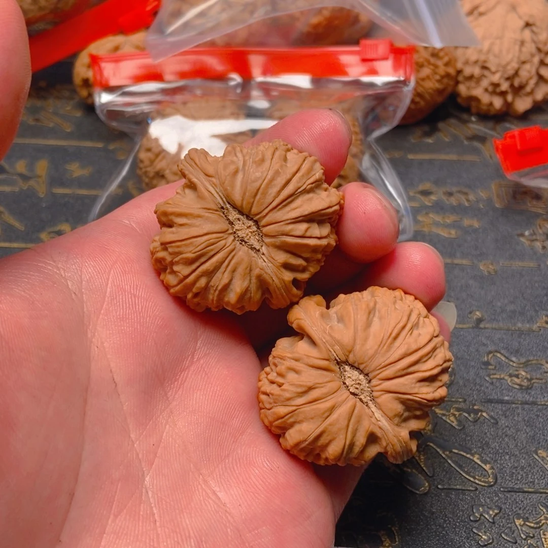 把件文玩核桃白狮子
