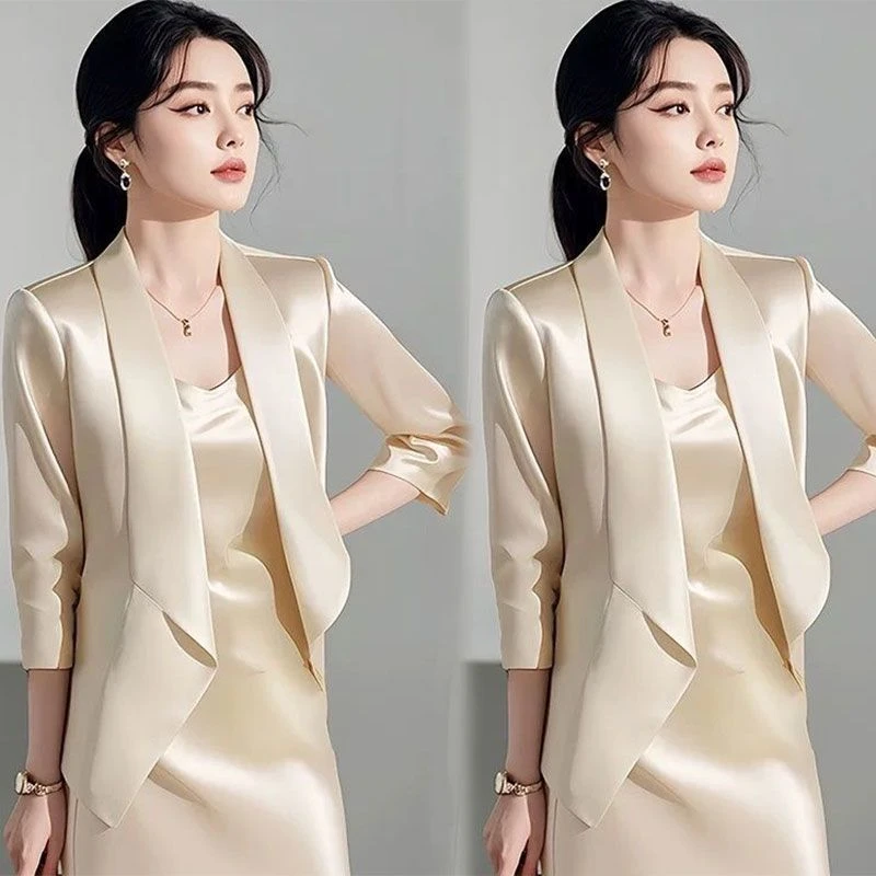 单/套装秋季新款女装套装轻奢新品感气质西装外套订婚礼服女