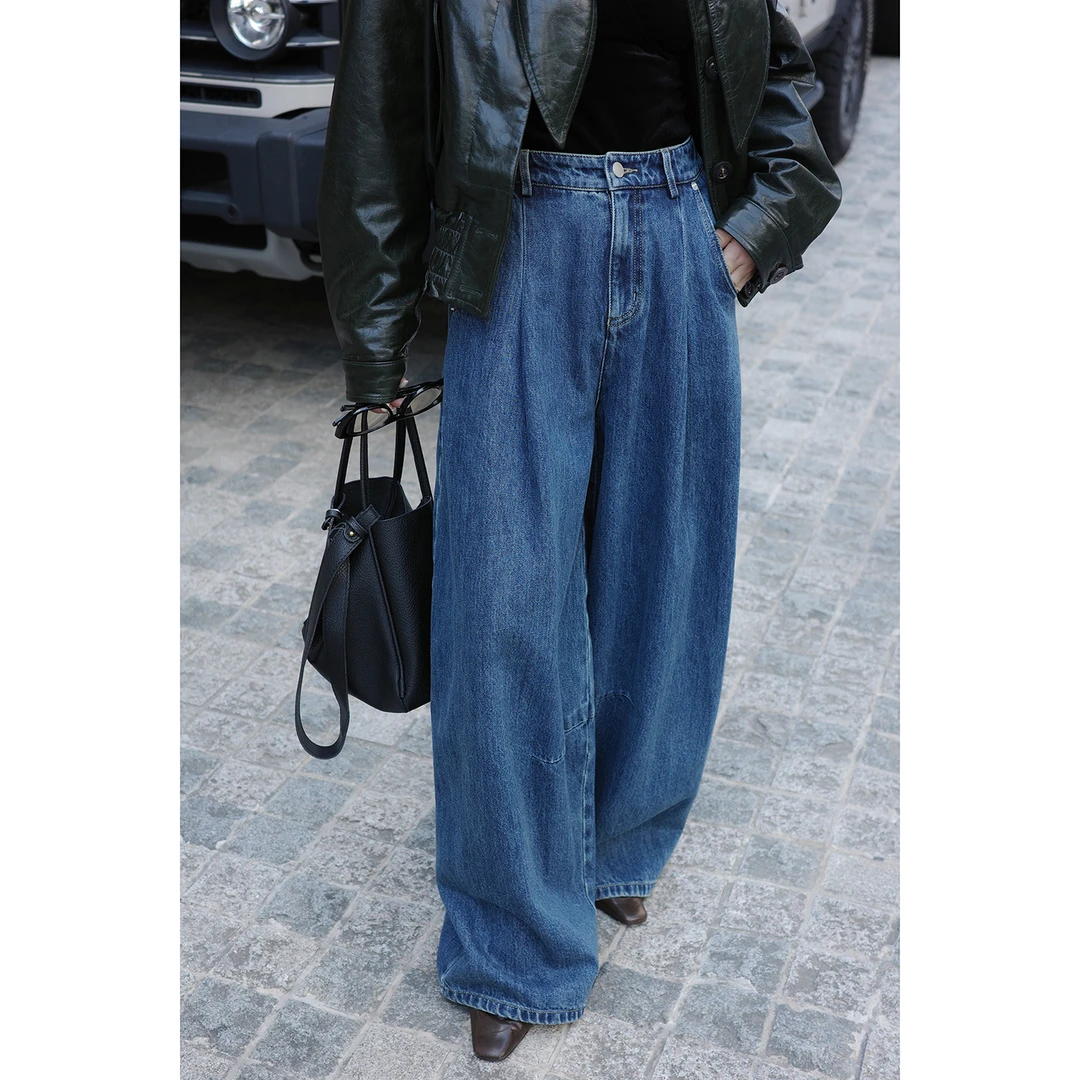 【游戏】时髦选择秋季 百搭气球牛仔长裤