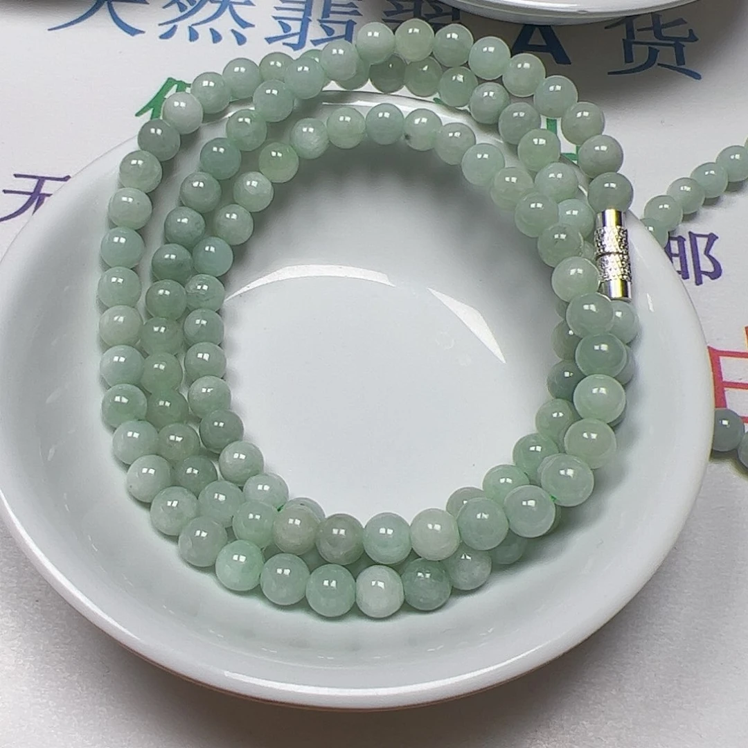 【闪购商品】翡翠手链未镶嵌蜡***子卡5++