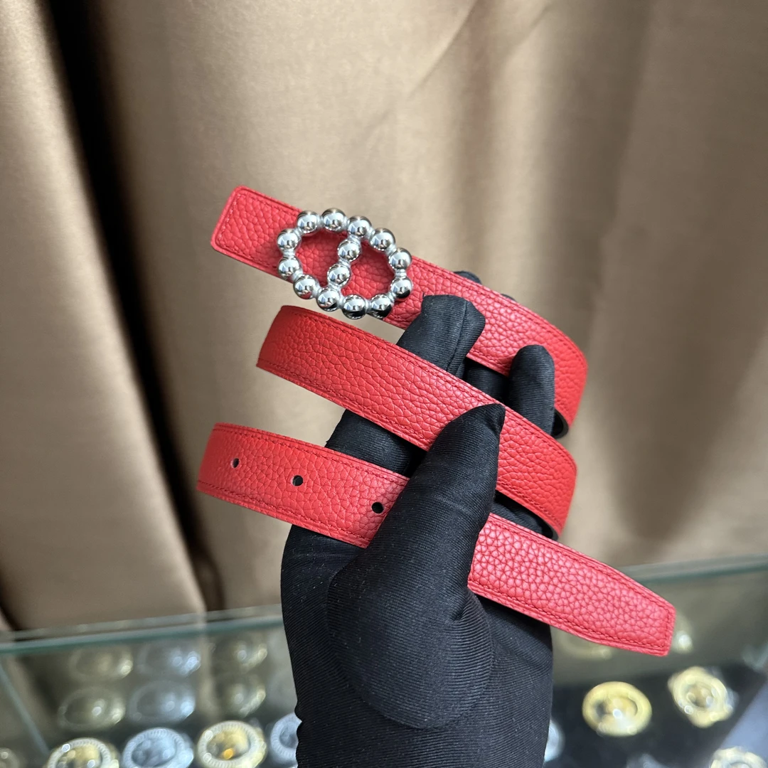 新款女士高档皮带休闲工字扣H扣牛皮腰带潮流时尚休闲百搭韩装饰