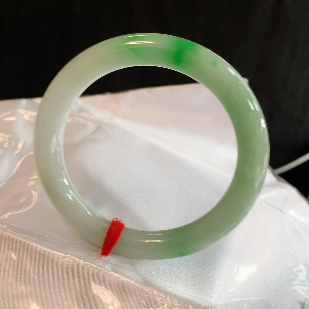 翡翠手镯未镶嵌54 天然缅甸a货翡翠1594