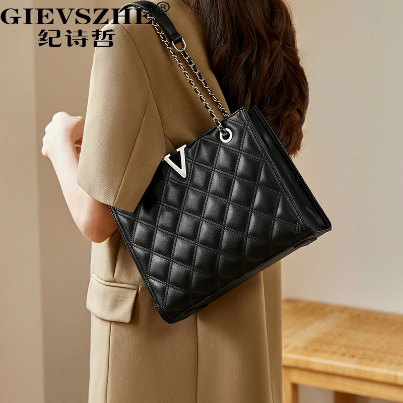 纪诗哲包包女链条包大容量单肩包腋下包送女友老婆双旦情人节礼物