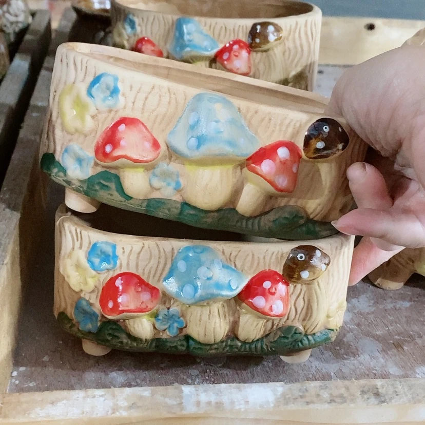 【闪购商品】陶瓷陶瓷花盆，多肉花盆