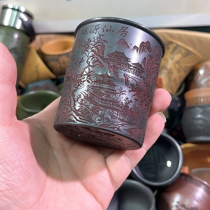 茶杯紫砂全手工紫砂主人杯