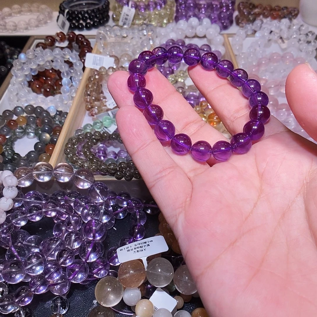 手链未镶嵌水晶乌拉圭紫水晶11.5mm