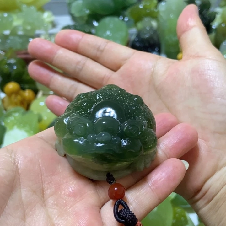 【闪购商品】蛇纹石玉未镶嵌把件幸***道