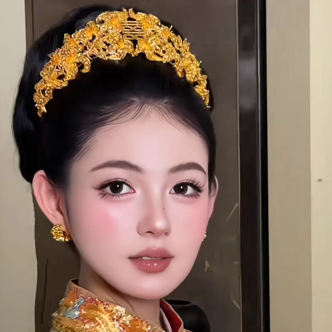 12173时尚轻奢精致凤冠百搭大方新娘头饰精美