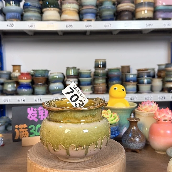 景德镇手工陶瓷盆 口9