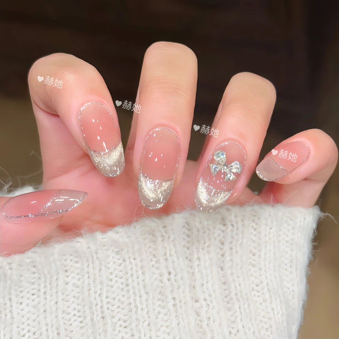 【星辰蝶恋(12片甲)】冰透纯欲爆闪蝴蝶日常轻奢百搭 纯手工穿戴甲