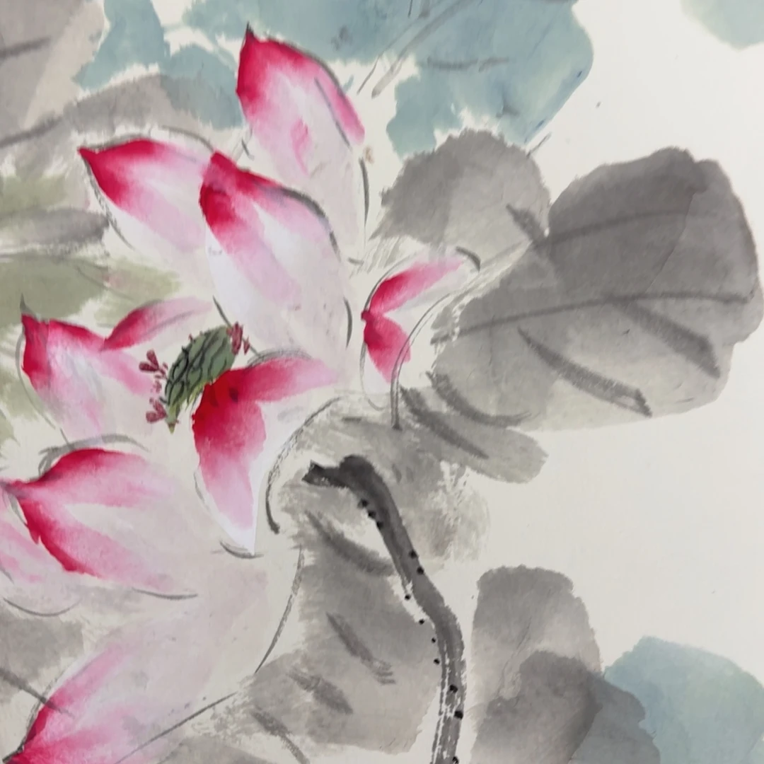 国画纯手绘山水花鸟作品