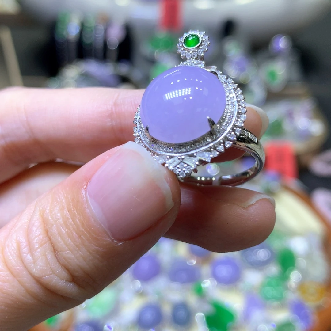 【闪购商品】翡翠颈饰18K金镶嵌翡翠吊坠项链