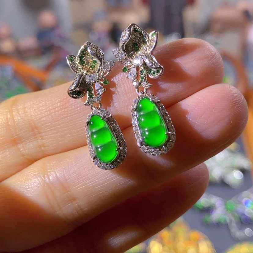【闪购商品】银S925镶嵌挂件翡翠