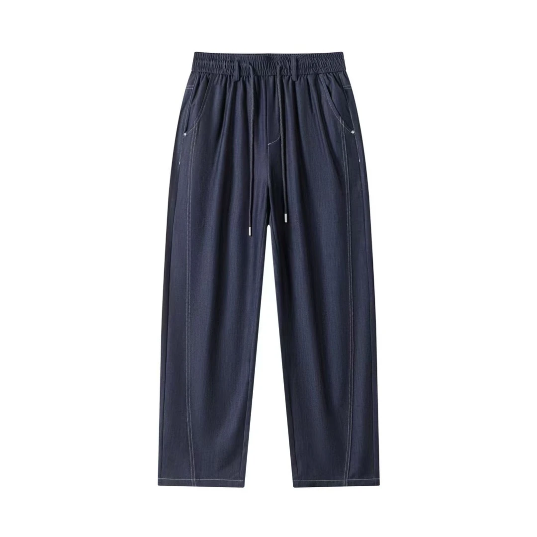 阳离子时尚潮流设计款超舒服垂感百搭休闲男女款牛仔裤5815-1