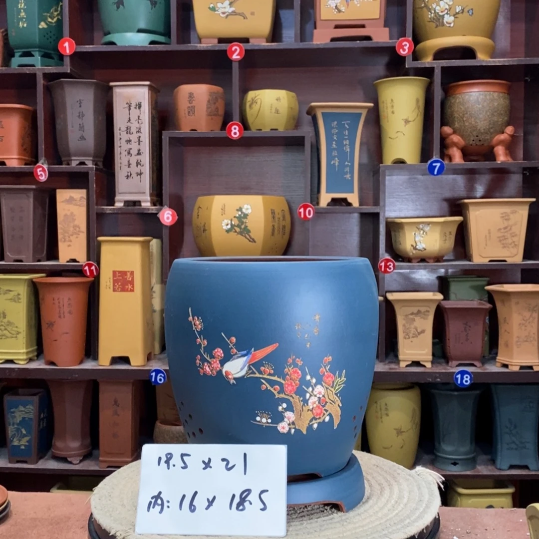 紫砂艺术紫砂花盆