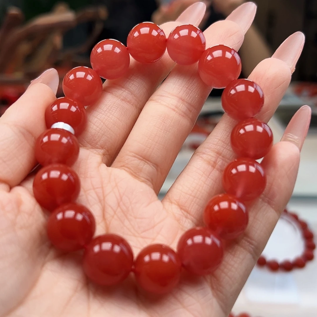 未镶嵌手链南红玛瑙13mm